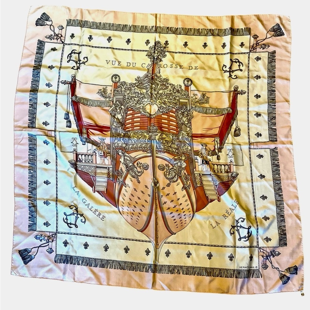 Vintage Hermes “La Reale” by Hugo Grygkar Scarf